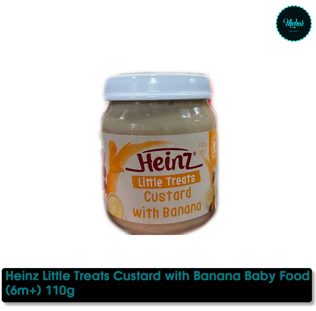 Heinz Little Treats Custard with Banana Baby Food (6+months) 110g