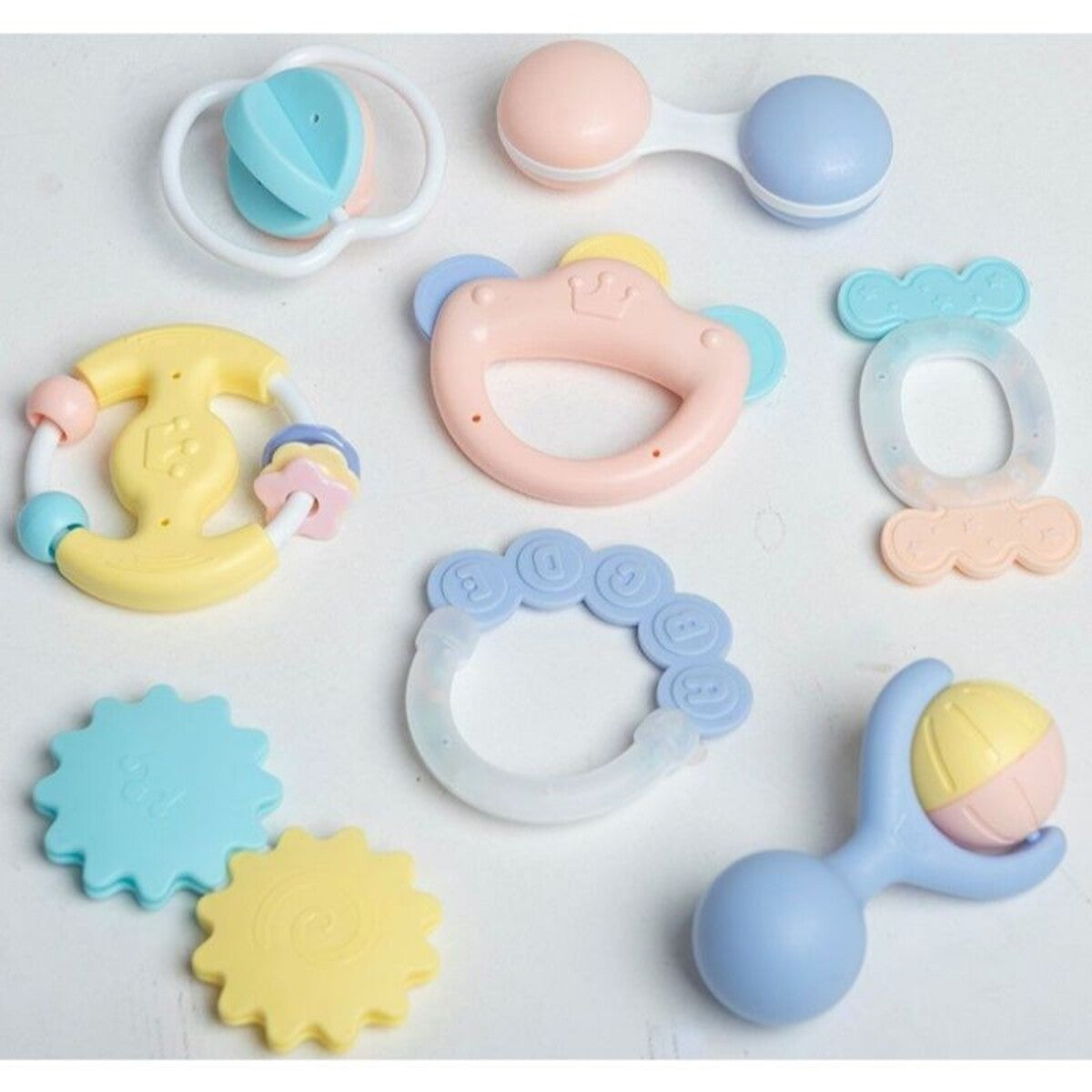 Huanger - Baby Rattles Sensory 8pcs for Newborn Early Educational Toy