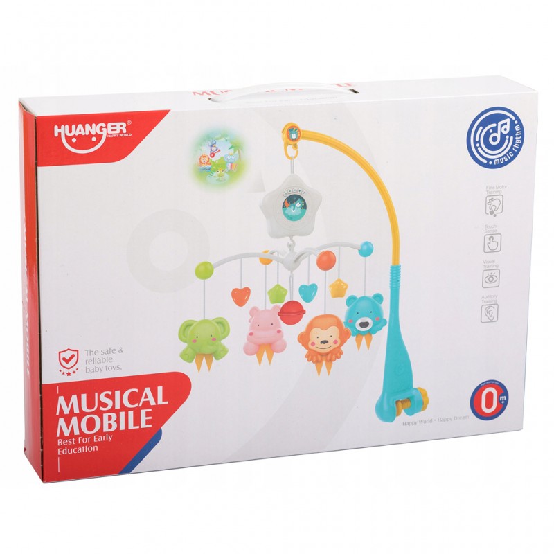 Huanger Happy World Music Mobile, With Light & Music, 0m+