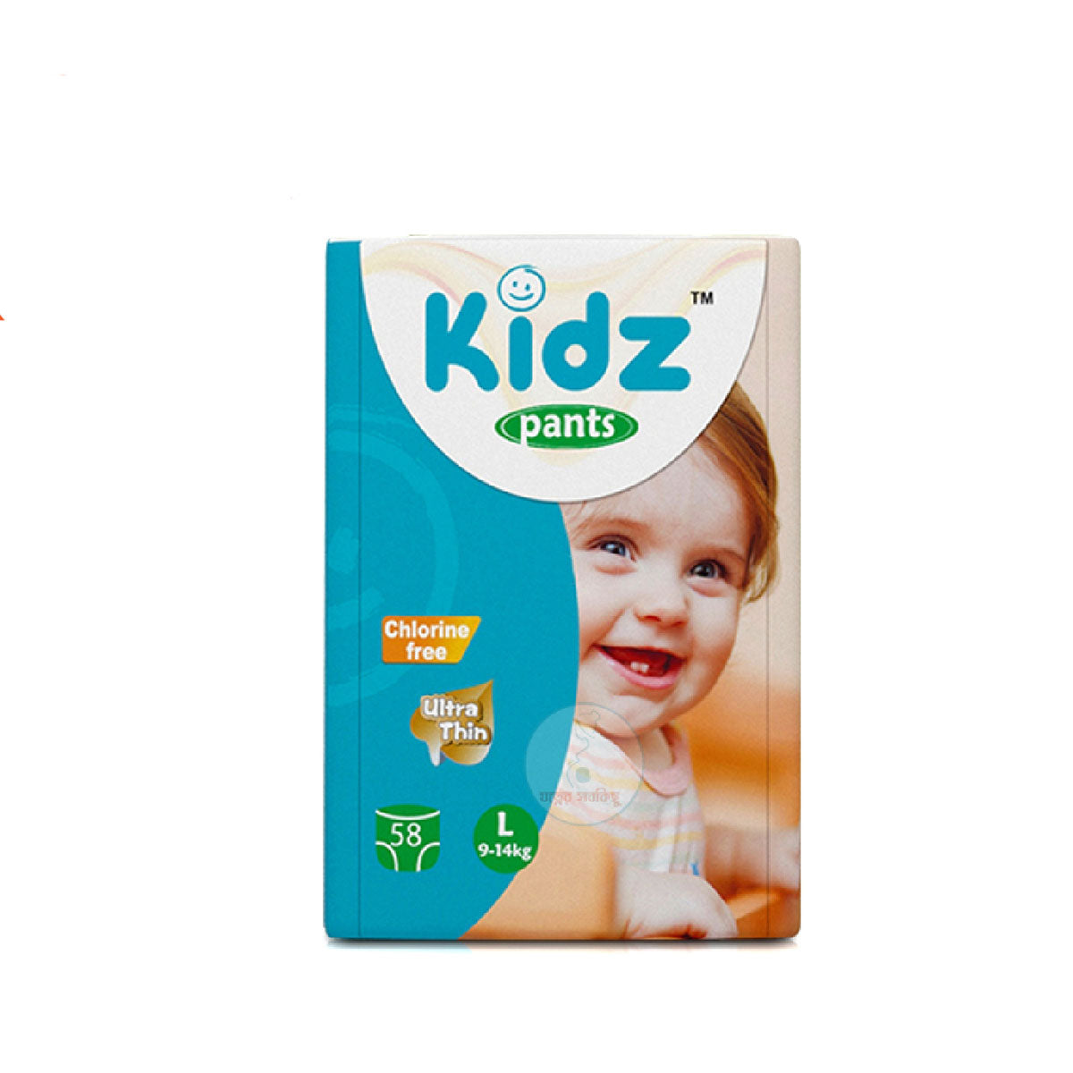 Kidz Baby Diaper Pants L Size (9-14kg) 58 Pcs