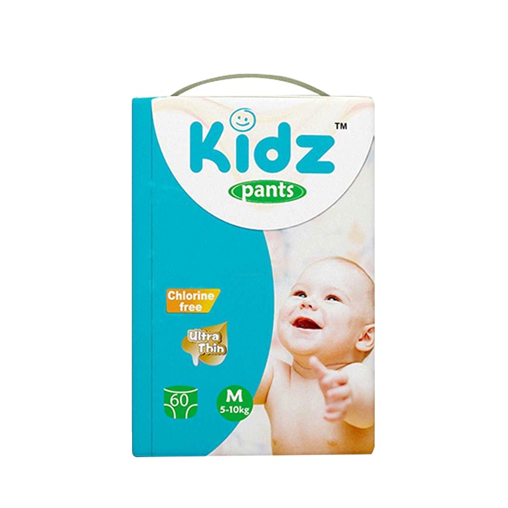 Kidz Baby Diaper Pants M Size (5-10 kg) 60 Pcs