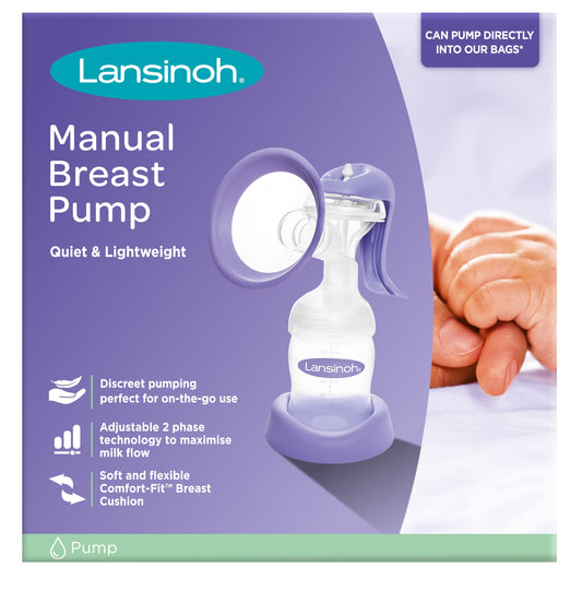 Lansinoh Manual Breast Pump Quiet & Lightweight
