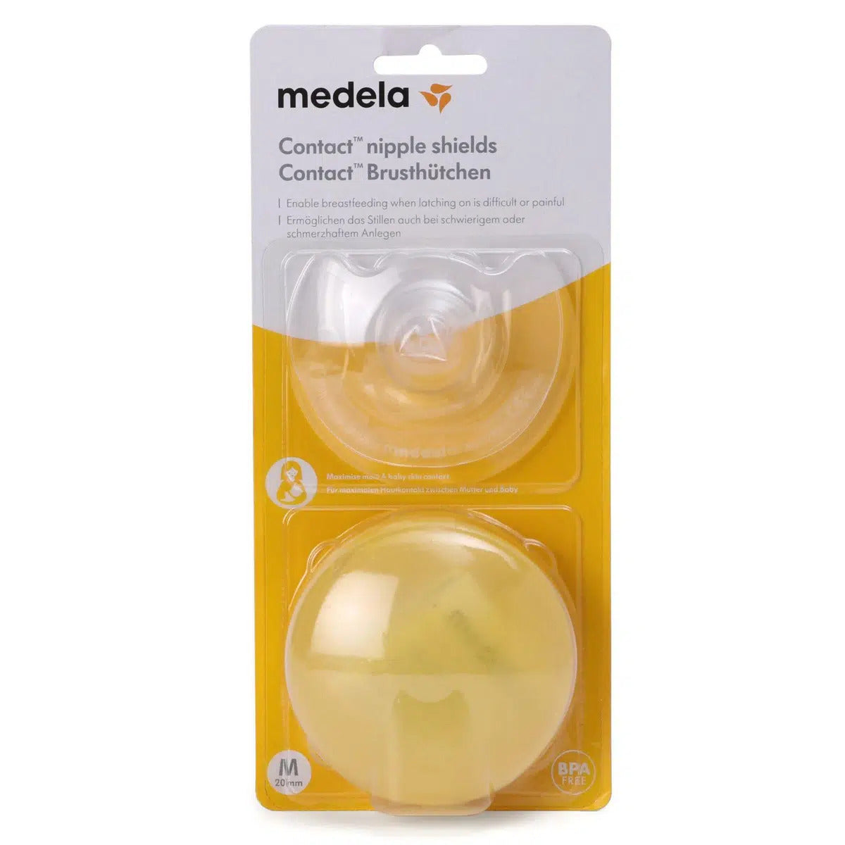 Medela Contact Nipple Shield With Case (M) 2 Pcs- 20mm