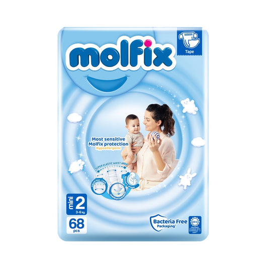Molfix Baby Diaper Belt 2 Mini (3-6 kg) 68 Pcs