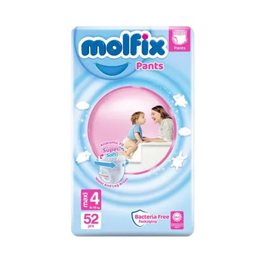Molfix (Turkey) Baby Diaper Pants 4 Maxi (9-14 kg) 52 Pcs