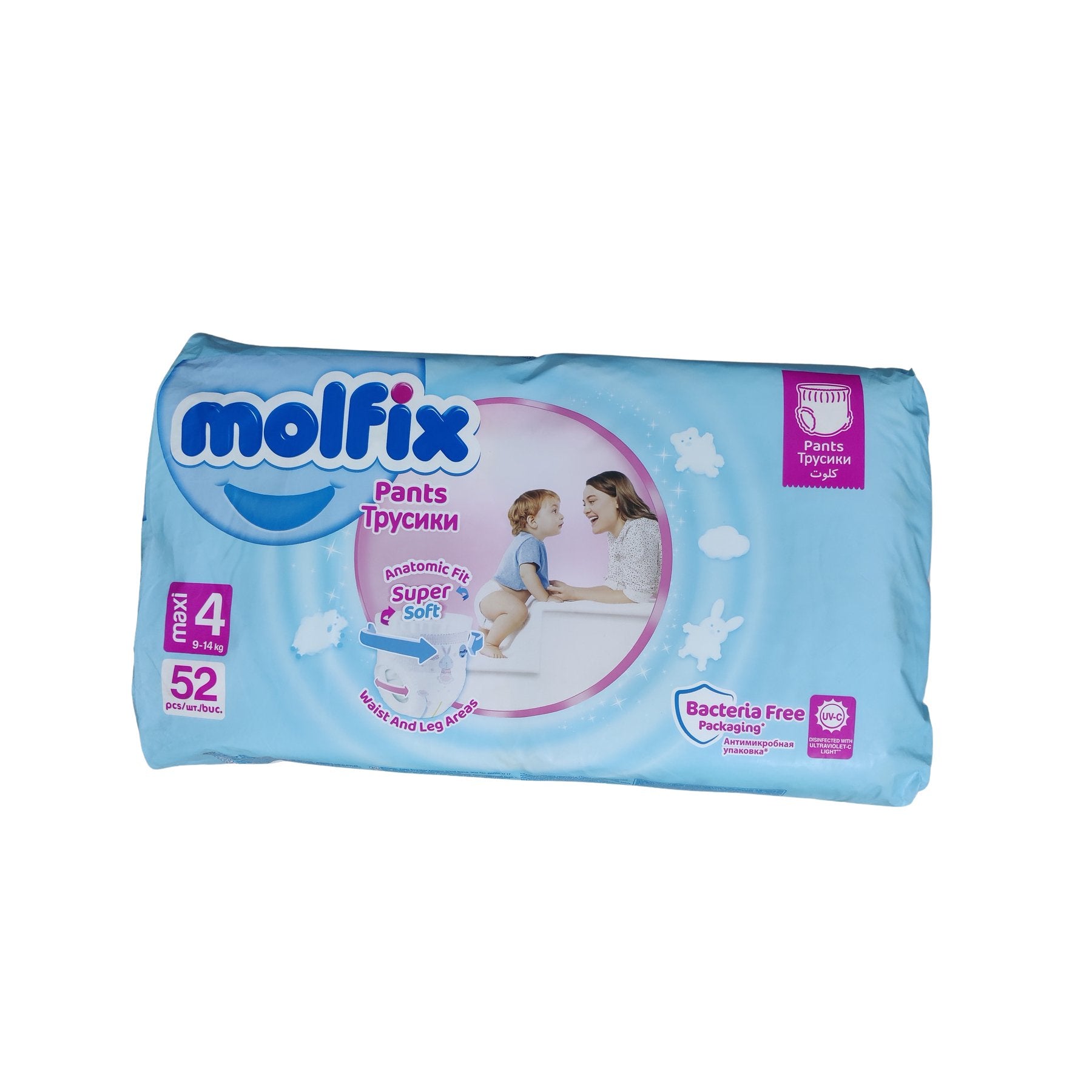 Molfix (Turkey) Baby Diaper Pants 4 Maxi (9-14 kg) 52 Pcs