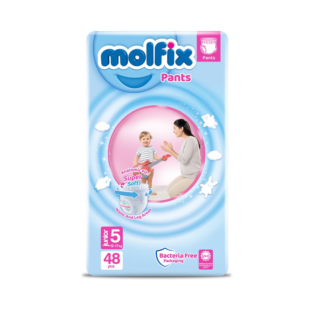 Molfix (Turkey) Baby Diaper Pants 5 Junior (12-17 kg) 48 Pcs