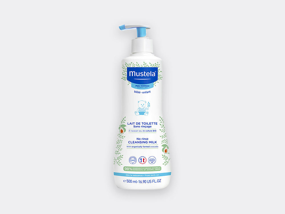 Mustela No-Rinse Cleansing Milk with Organic Avocado 500ml