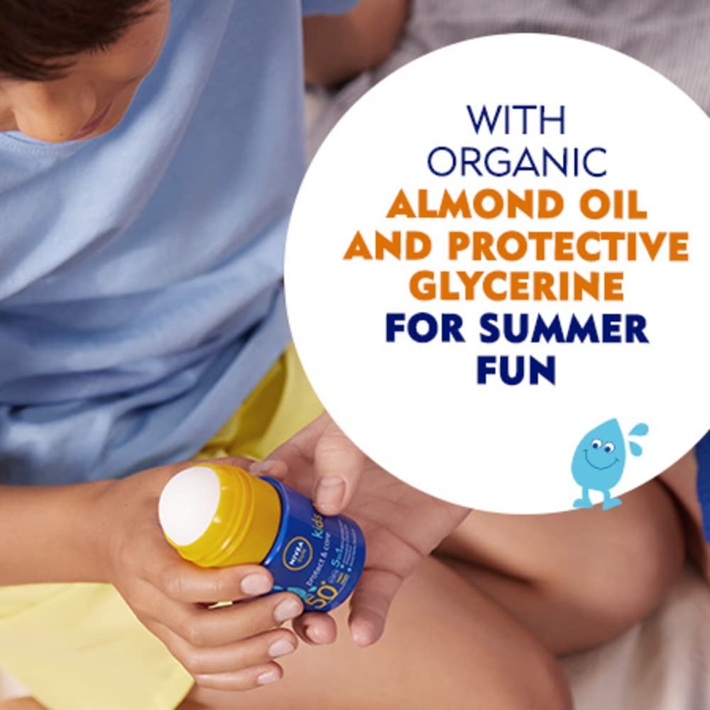 NIVEA SUN Kids Protect & Care Caring Roll-On SPF 50+, 50ml