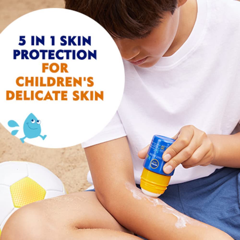 NIVEA SUN Kids Protect & Care Caring Roll-On SPF 50+, 50ml