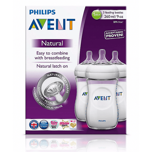 Philips Avent Natural Easily Combine With Breastfeeding Bottles- 3Pcs 260ml