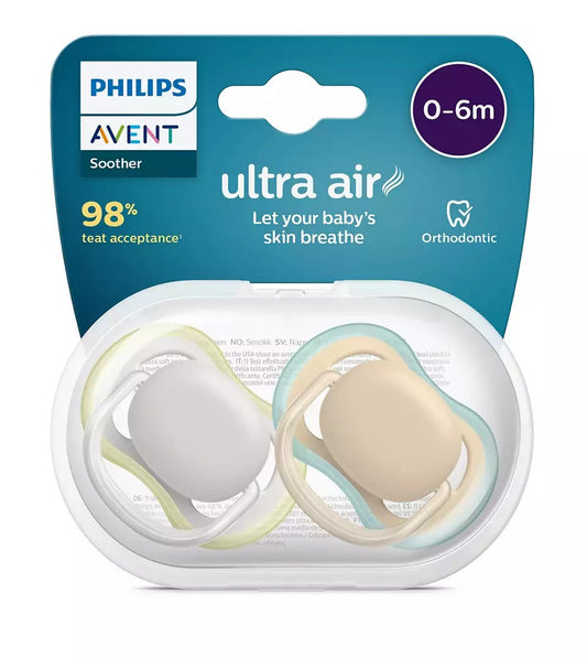 Philips Avent Ultra Air Soother (0-6m)- 2 Pcs SCF085/15