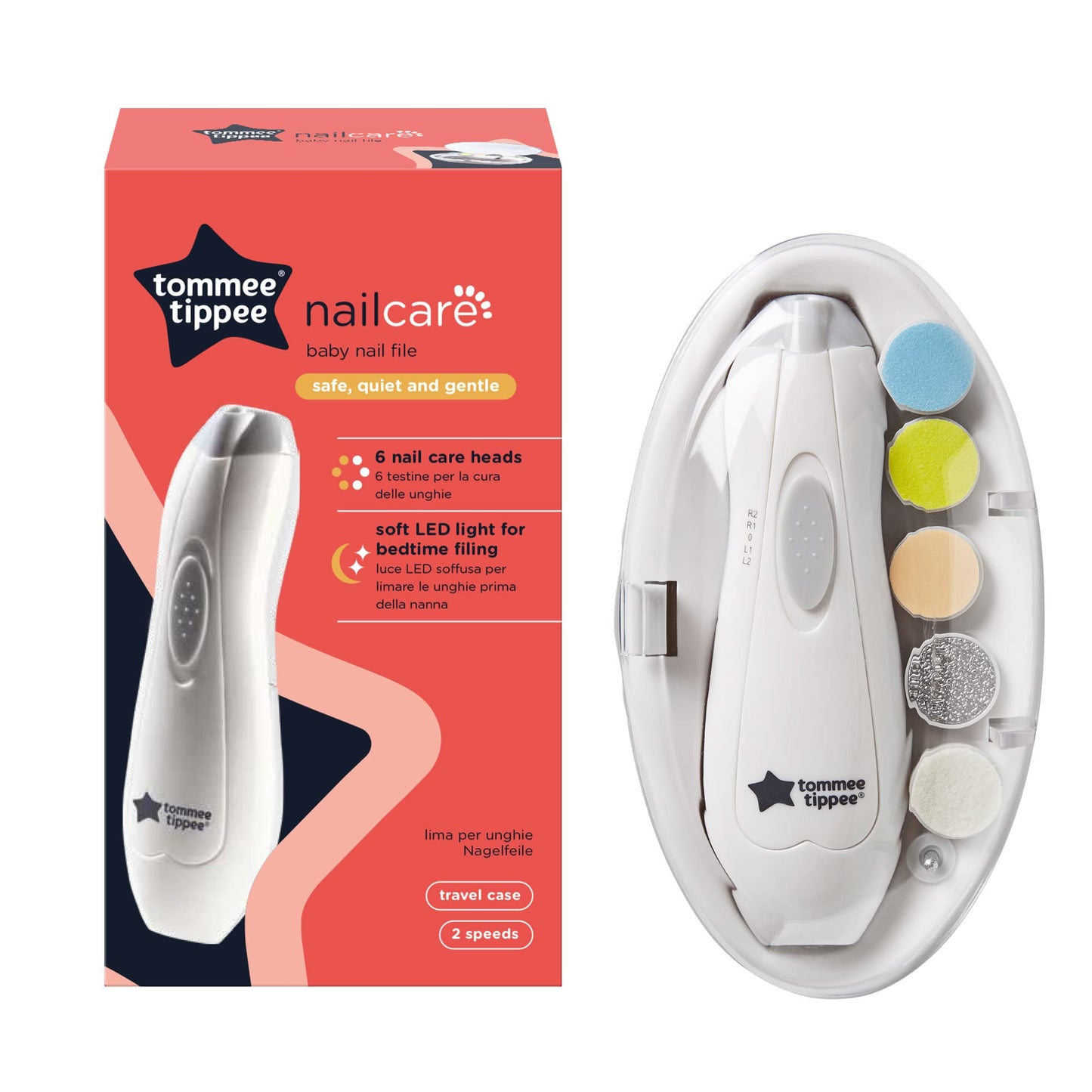 Tommee Tippee Baby Nail Care Baby Nail File-Safe, Quiet, Gentle