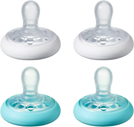 Tommee Tippee Breast-Like Night Soother (0-6 months) 4 Pcs
