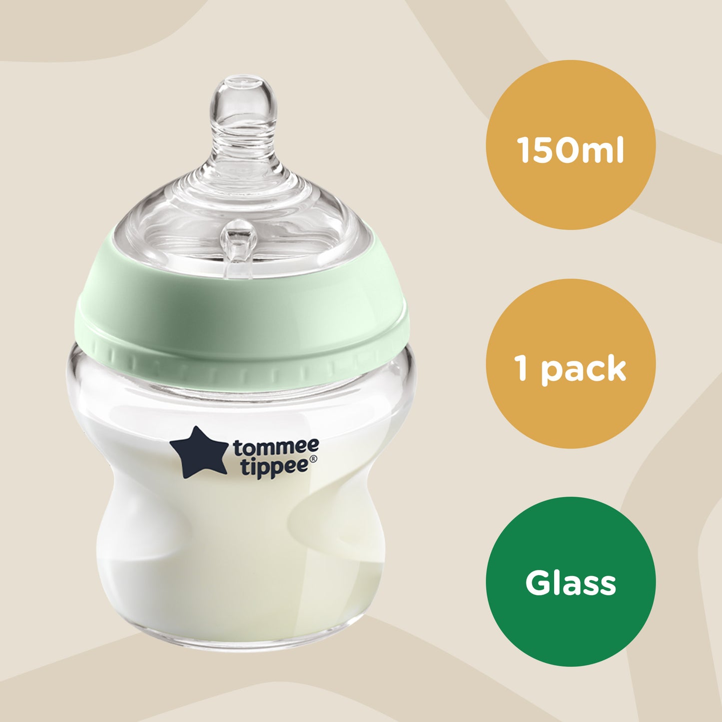 Tommee Tippee Closer To Nature Baby Bottle (0m+) 150ml