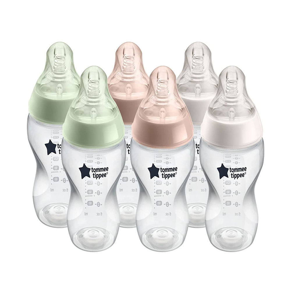 Tommee Tippee Closer to Nature Baby Bottle 260ml 6 Pack (0m+)