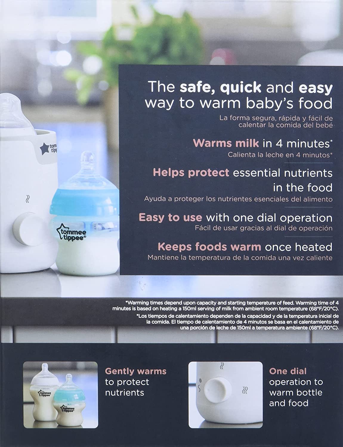 Tommee Tippee easiwarm Electric Bottle and Food Pouch Warmer