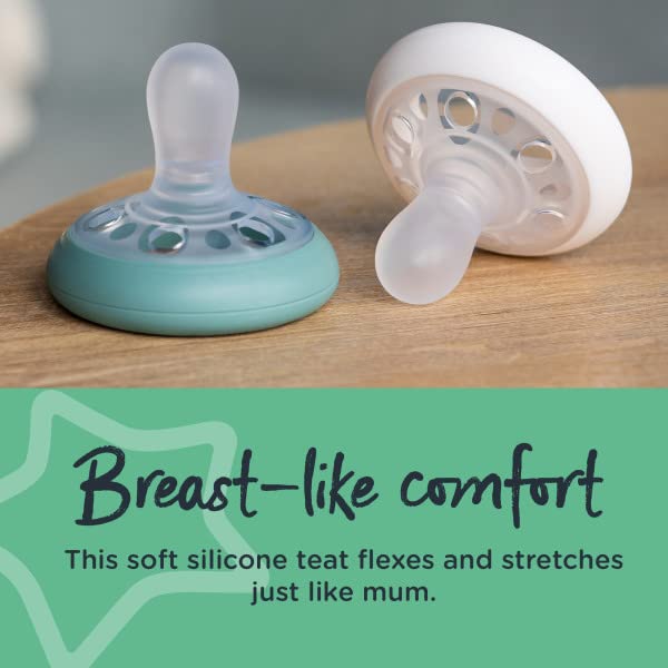 Tommee Tippee Maternal Imitating Breast-Like Soother (0-6M) 4 Pcs