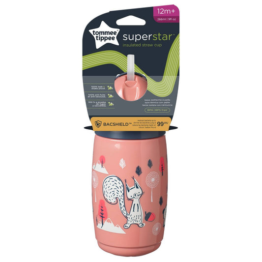 Tommee Tippee Superstar Insulated Straw Cup 12m+ 266ml