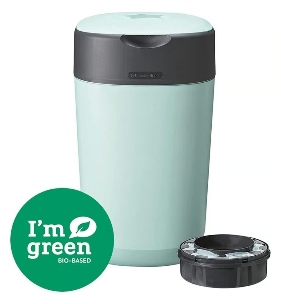Tommee Tippee Twist & Click Nappy Disposal Bin-Green