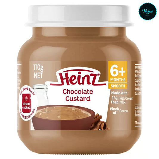 Heinz Chocolate Custard Baby Food Jar 6+ months 110g